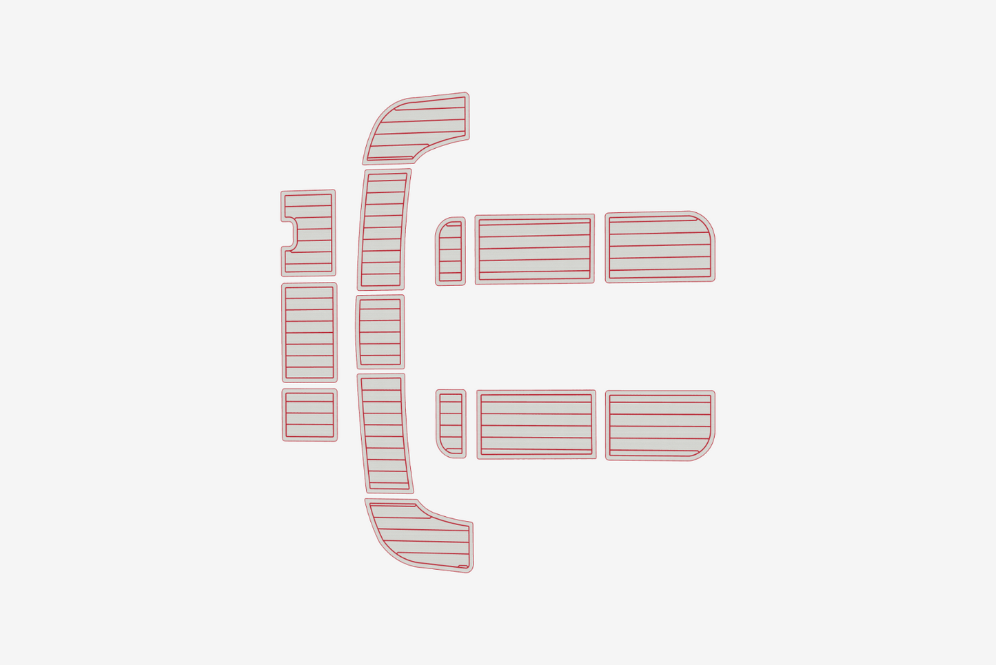 Beneteau 473 Anti-slip mat Custom EVA teak marine deck flooring