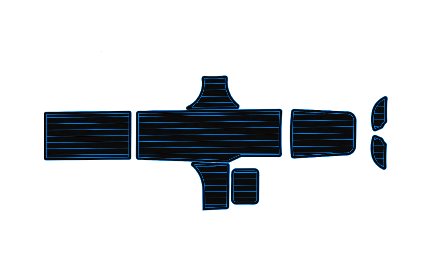 2015-2017 Bayliner Element XL Cockpit swim platform 1/4" 6mm EVA foam floor