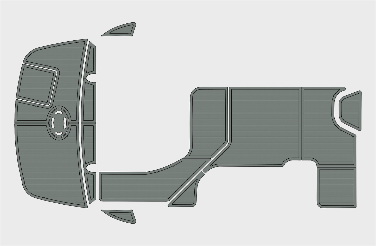 2010-2015 Sea Ray 305 sundancer Cockpit Swim platform 1/4"6mm EVA foam mat floor