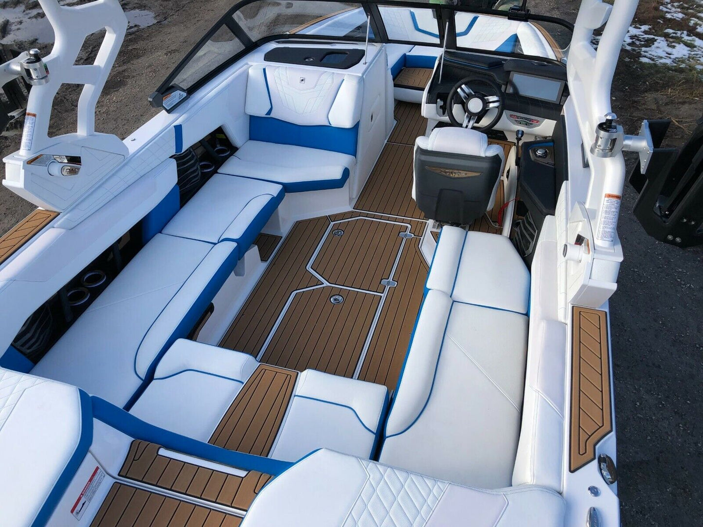 2019-2021 Nautique G23 Cockpit Swiming Platform Pads 1/4" 6mm EVA Teak Decking