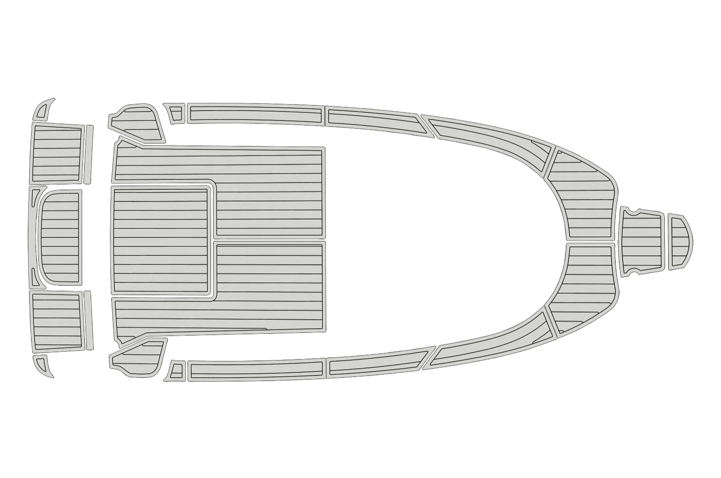 2010 Aquador 21 WAS Cockpit Swim platform bow 1/4"6mm EVA foam faux floor