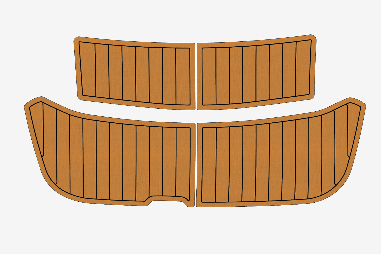 2004-2007 Cobalt 343 Swim Platform 1/4" 6mm EVA Teak Deck floor