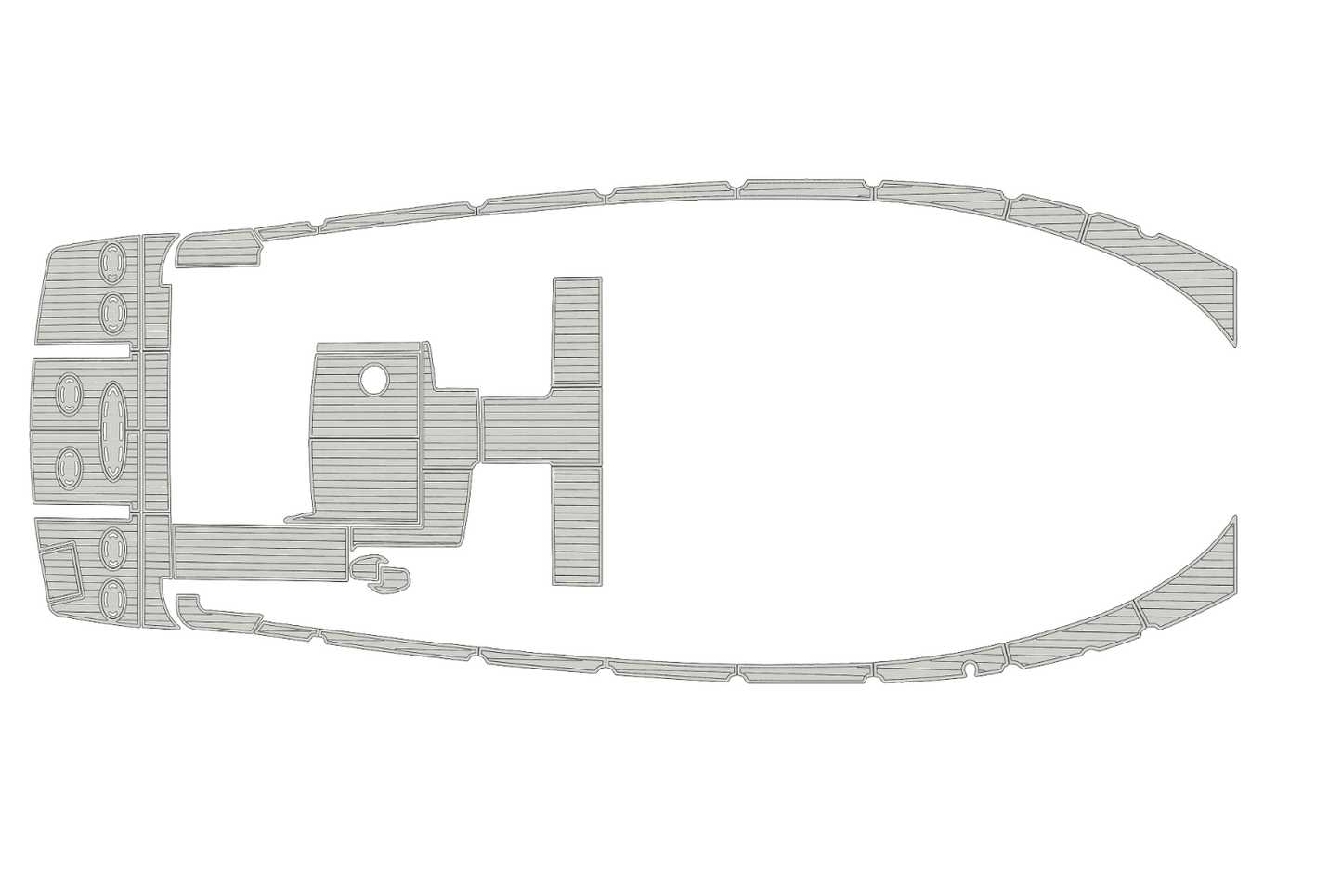 2009-2015 searay 280 sundeck Cockpit Swim platform 1/4"6mm EVA Faux foam floor