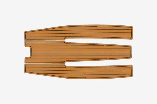 1987 Boston Whaler 13 Anti-slip mat Custom EVA faux teak marine deck flooring
