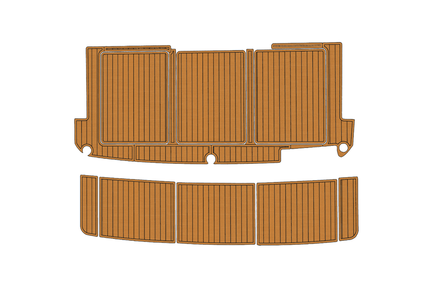 1985-1988 Bayliner 4550 Cockpit Swim platform 1/4"6mm EVA foam faux floor