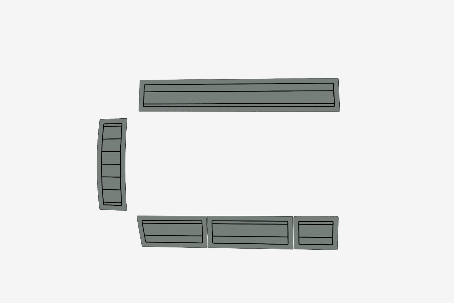 Beneteau First 285 Anti-slip mat Custom EVA teak marine deck flooring