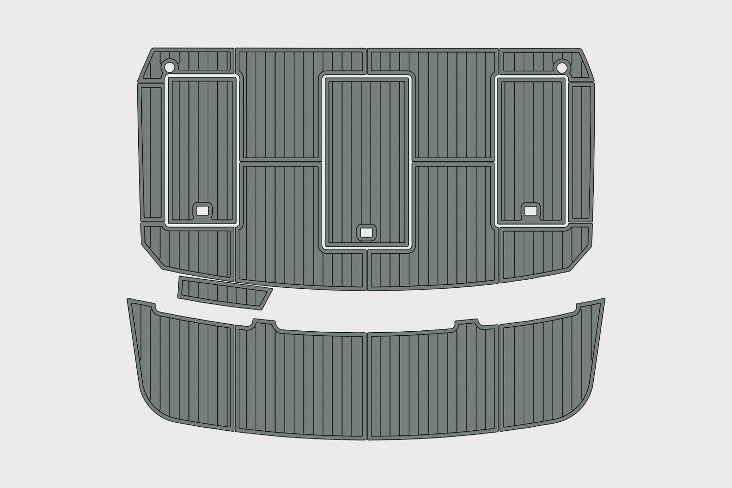 1986-1988 Carver 36 Mariner Cockpit Swim platform 1/4"6mm EVA Foam carpet floor