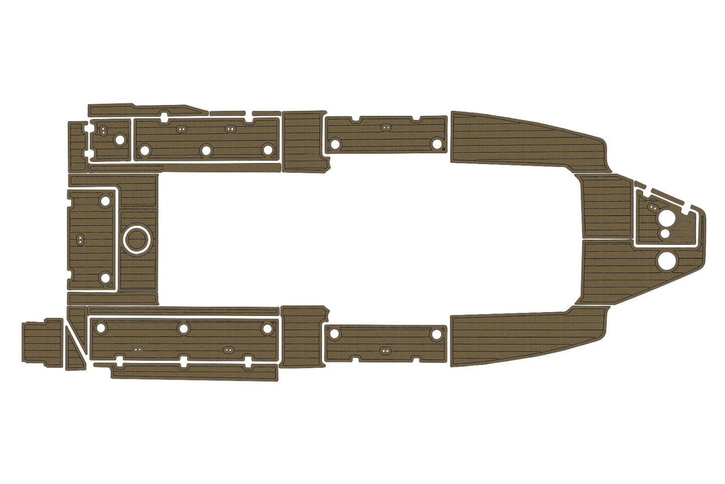 2017-2023 Sea Fox 328 commander Cockpit Swim platform 1/4"6mm EVA Fauxfoam floor
