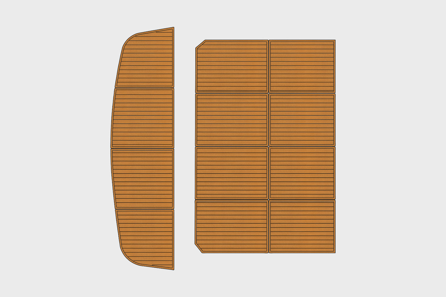 1999 Navigator 53 Classic Cockpit Swim platform 1/4"6mm EVA Foam faux mat floor