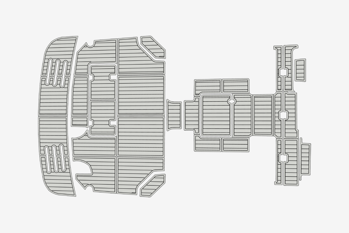 2008-2009 Luhrs 31 Open Cockpit Swim platform 1/4"6mm EVA Foam faux mat floor