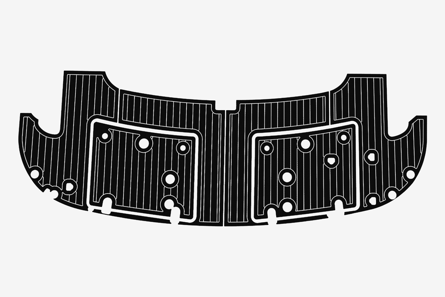 2004 Fairline 59 Cockpit Swim platform 1/4"6mm EVA Foam carpet marine floor