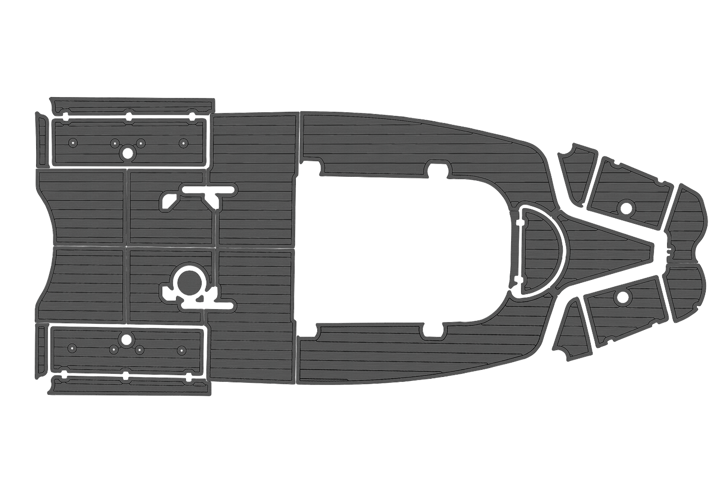 2007-2014 SEA FOX 256CC Cockpit Swim platform 1/4"6mm EVA Faux foam mat floor