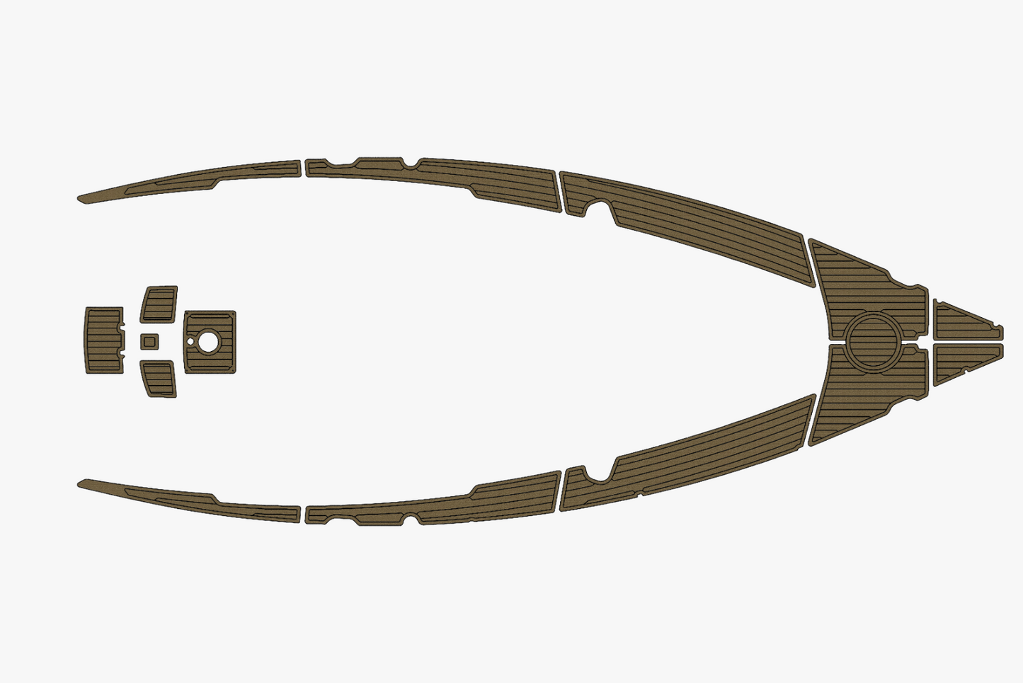 2003 Bavaria 32 Anti-slip mat Custom EVA faux teak marine flooring
