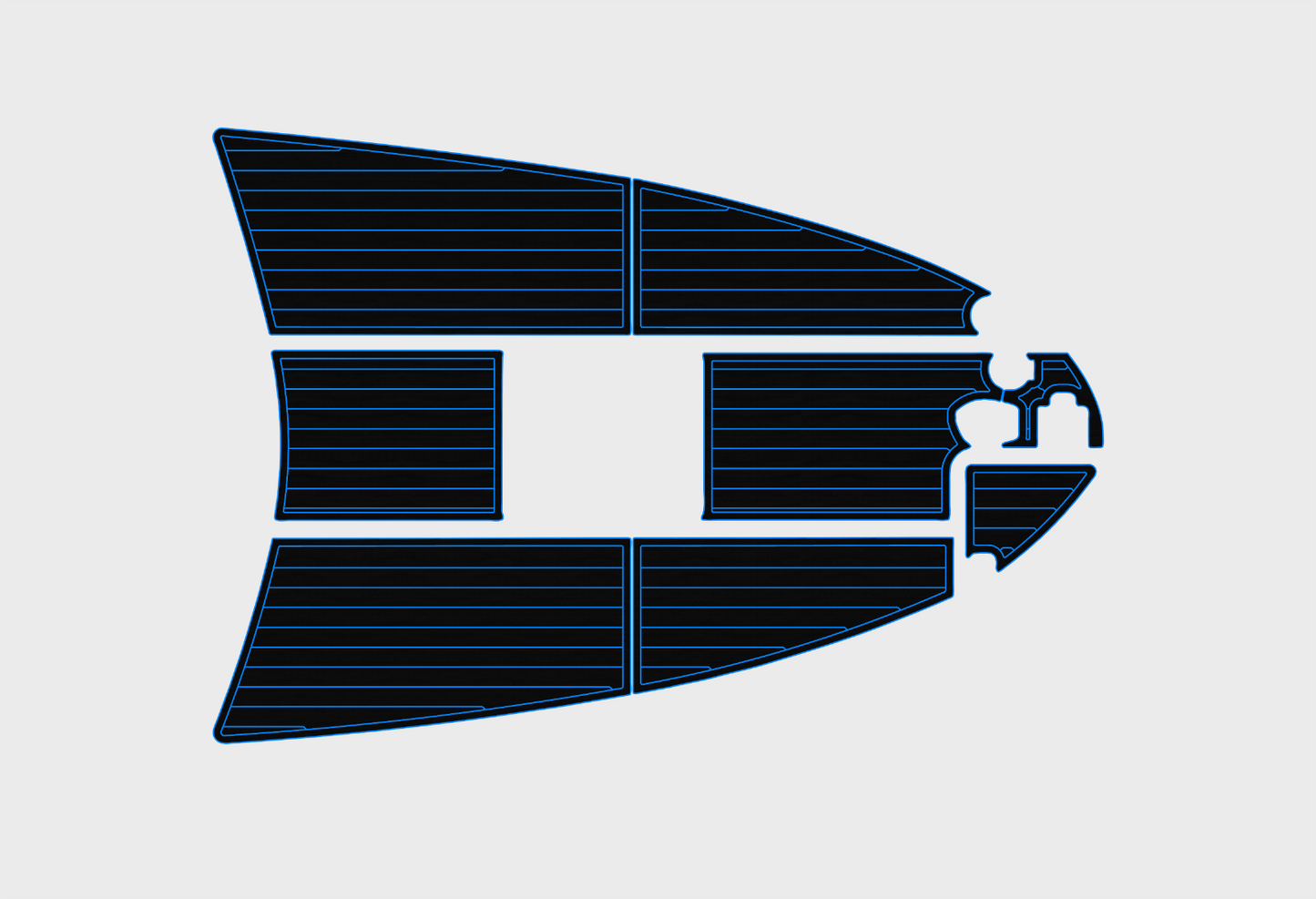 1997-2000 sea ray 270 Sundancer Bow 1/4"6mm EVA foam faux mat floor