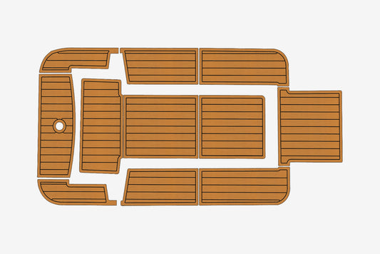Jeanneau Cockpit 45 Cockpit Swim platform 1/4"6mm EVA Foam faux mat floor