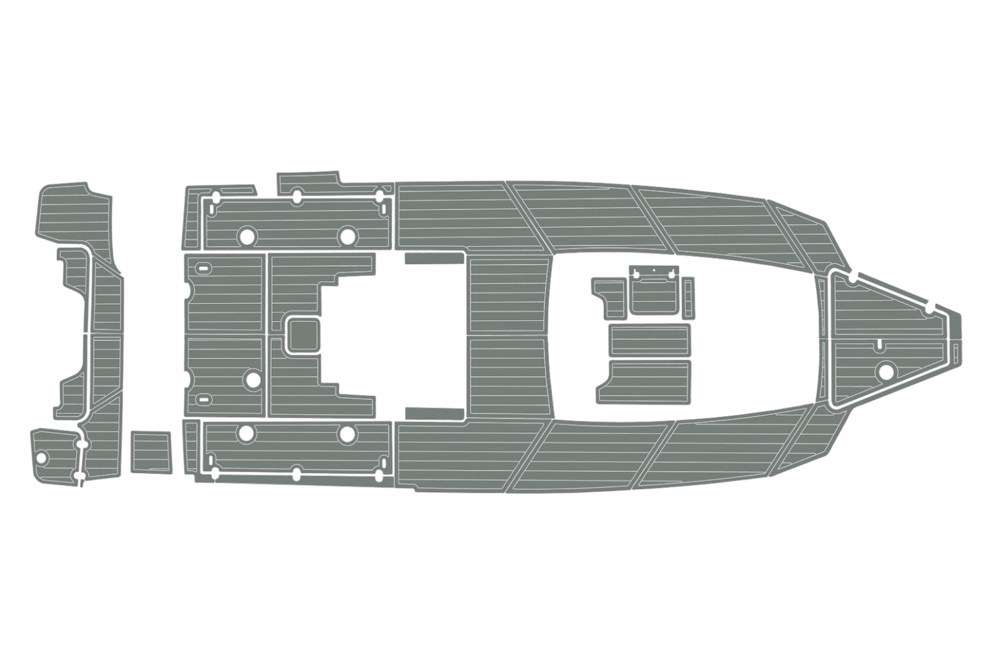 2022-2024 Blackfin 302 CC Cockpit Swim platform 1/4"6mm EVA foam floor