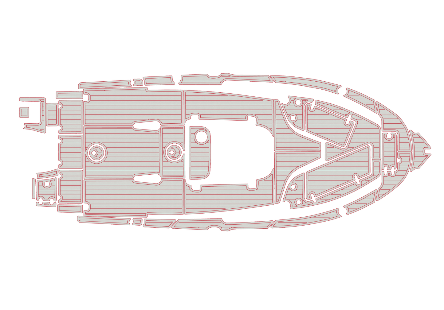 2021-2023 Sea Hunt 229 ultra Cockpit Swim platform bow 1/4"6mm EVA Foam floor