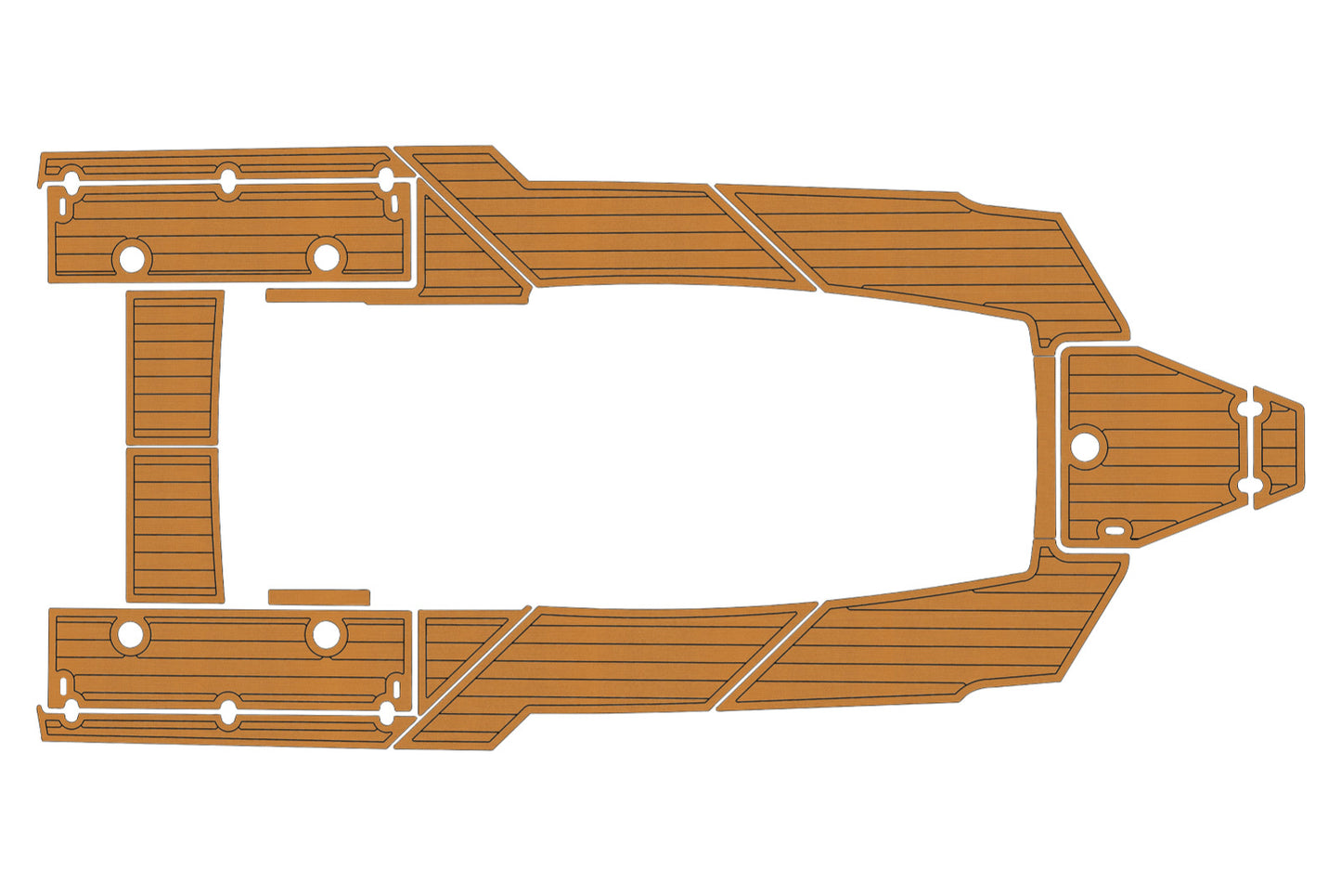 2018-2022 Blackfin 272 CC Cockpit 1/4” 6mm EVAFoam Faux teak floor
