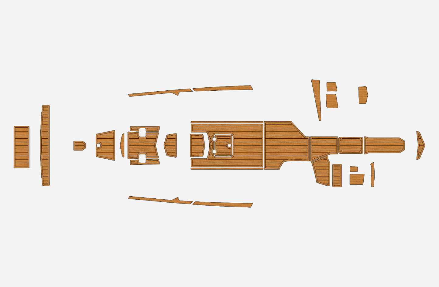 2019 TIGE ZX5 Cockpit BOW 1/4"6mm EVA foam faux Non-Slip MAT Marine floor