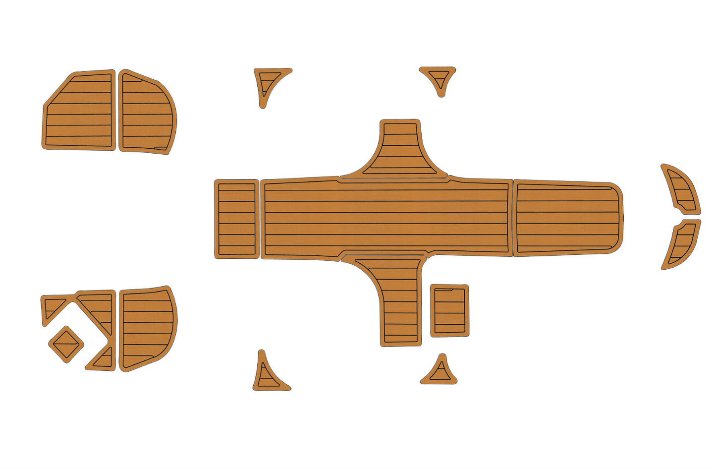 2013-2022 bayliner element E16 Cockpit swim platform 1/4" 6mm EVA foam floor