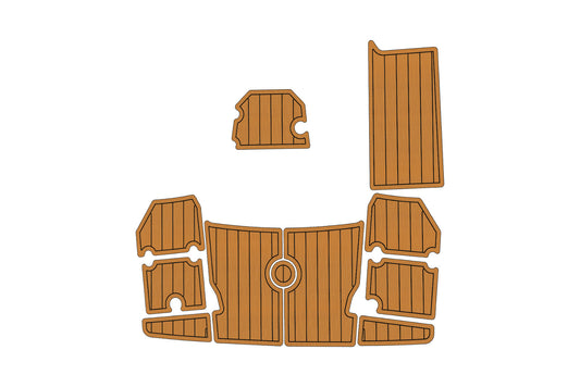 2013-2014 Monterey 234 SS Cockpit Swim platform 1/4" 6mm EVA faux teak mat Floor
