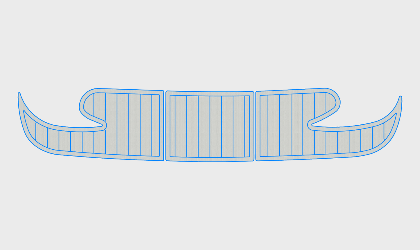 1995-1997 Rinker 232 Captiva Cuddy Cockpit Swim platform 1/4"6mm EVA foam floor