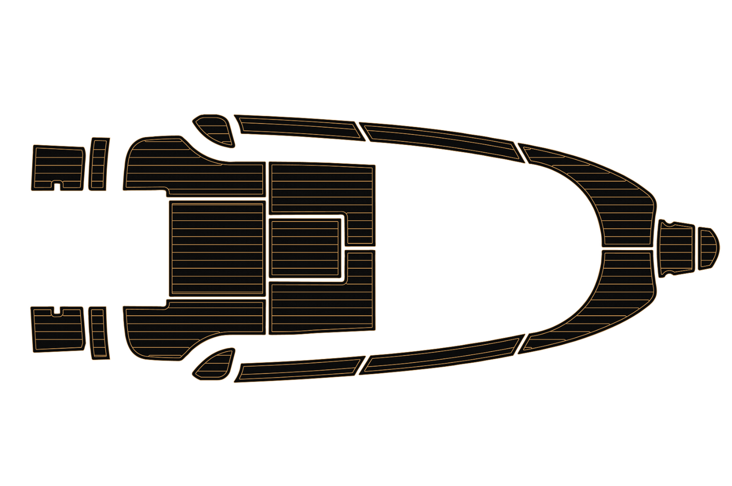 2002-2010 Aquador 21 WA Cockpit Swim platform bow 1/4"6mm EVA foam faux floor