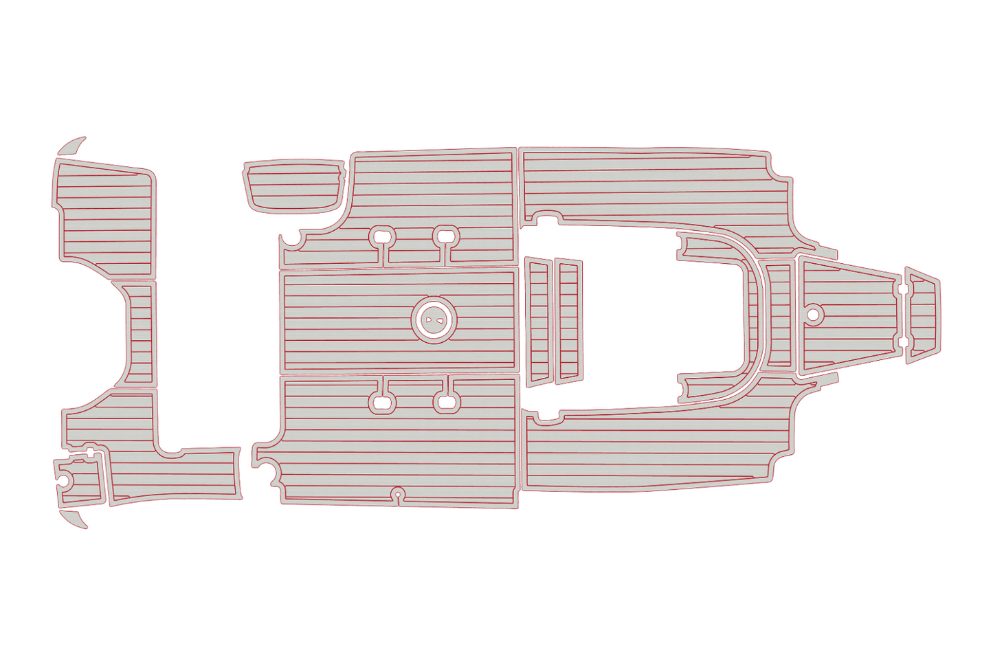 2019-2023 Robalo 242 Explorer Cockpit Swim platform 1/4"6mm EVA Faux foam floor