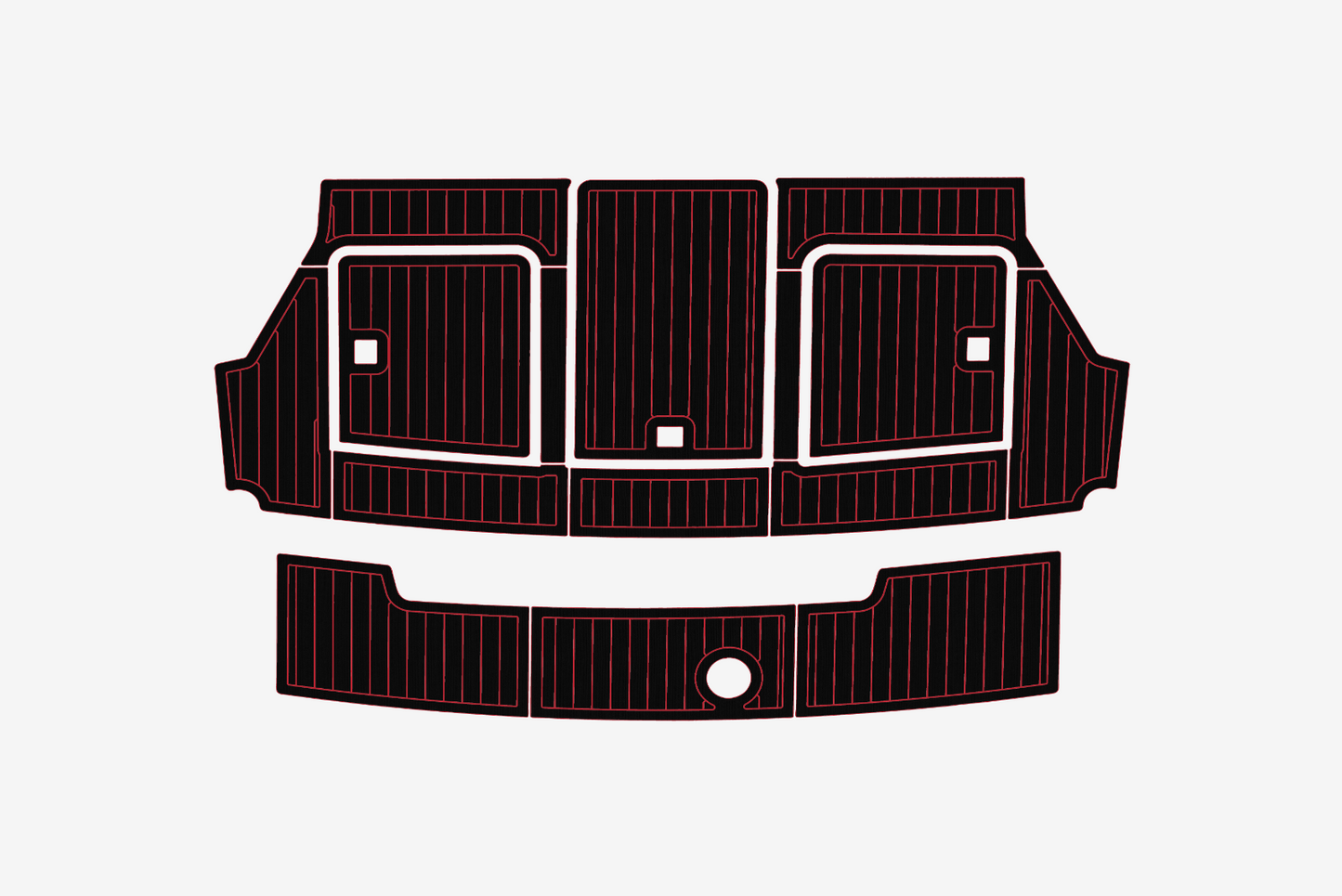 Carver 37 Cockpit Swim platform 1/4"6mm EVA Foam carpet marine floor