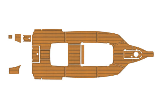 2015-2021 Tidewater 280 CC Cockpit 1/4"6mm EVA foam Faux teak marine mat floor