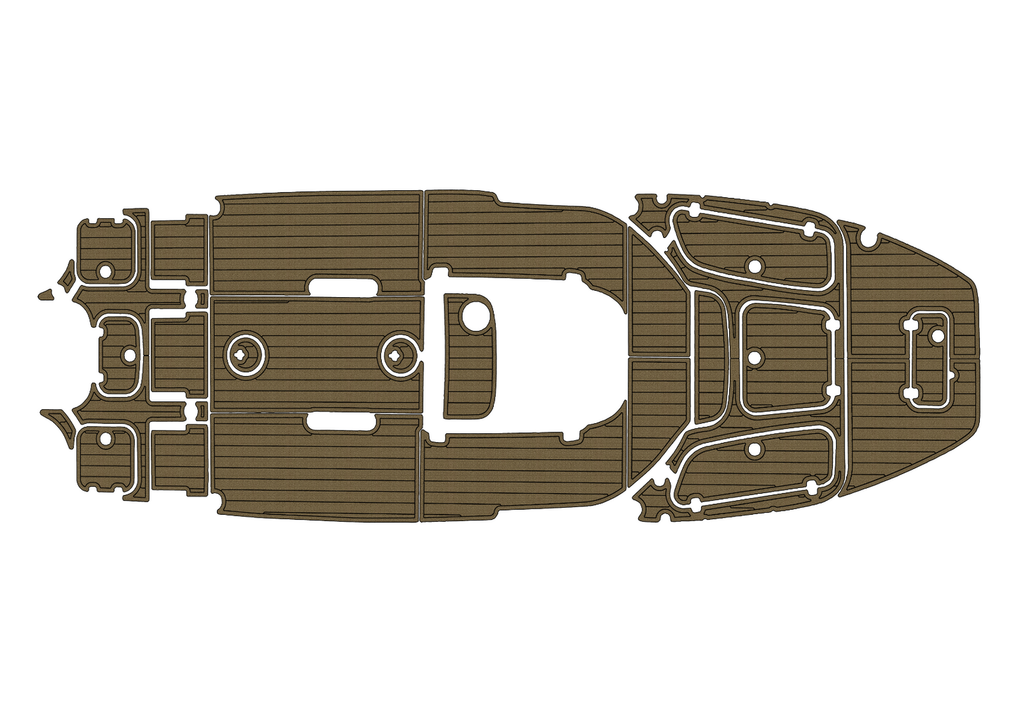 2018-2022 SEA HUNT BX25 FS Cockpit bow 1/4"6mm EVA Foam floor