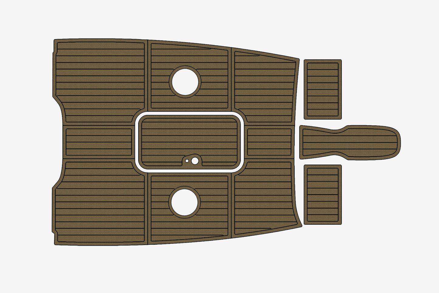 2014 Bayliner 185 BR Anti-slip mat Custom EVA marine deck flooring