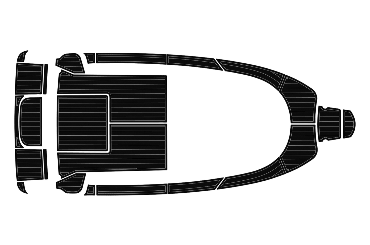 2010 Aquador 21 WAS Cockpit Swim platform bow 1/4"6mm EVA foam faux floor