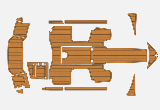 2012-2019 Chaparral 19 H20 Ski & Fish Anti-slip Custom EVA teak marine flooring