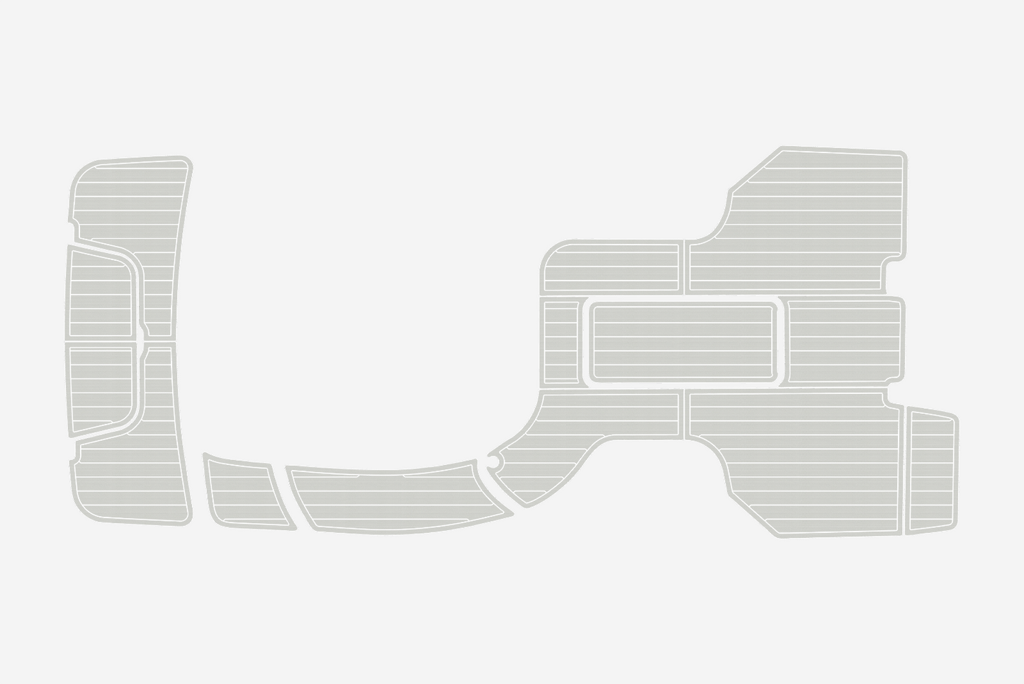 2011-2016 COBALT 243 Cockpit Swim platform 1/4"6mm EVA foam faux mat floor
