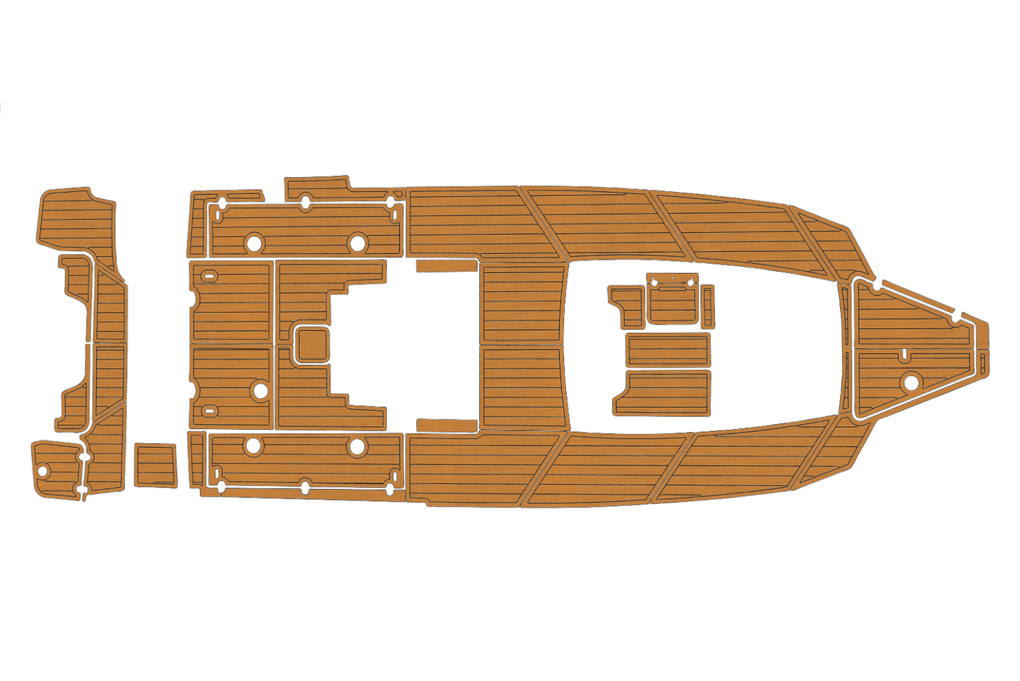 2022-2024 Blackfin 302 CC Cockpit Swim platform 1/4"6mm EVA foam floor