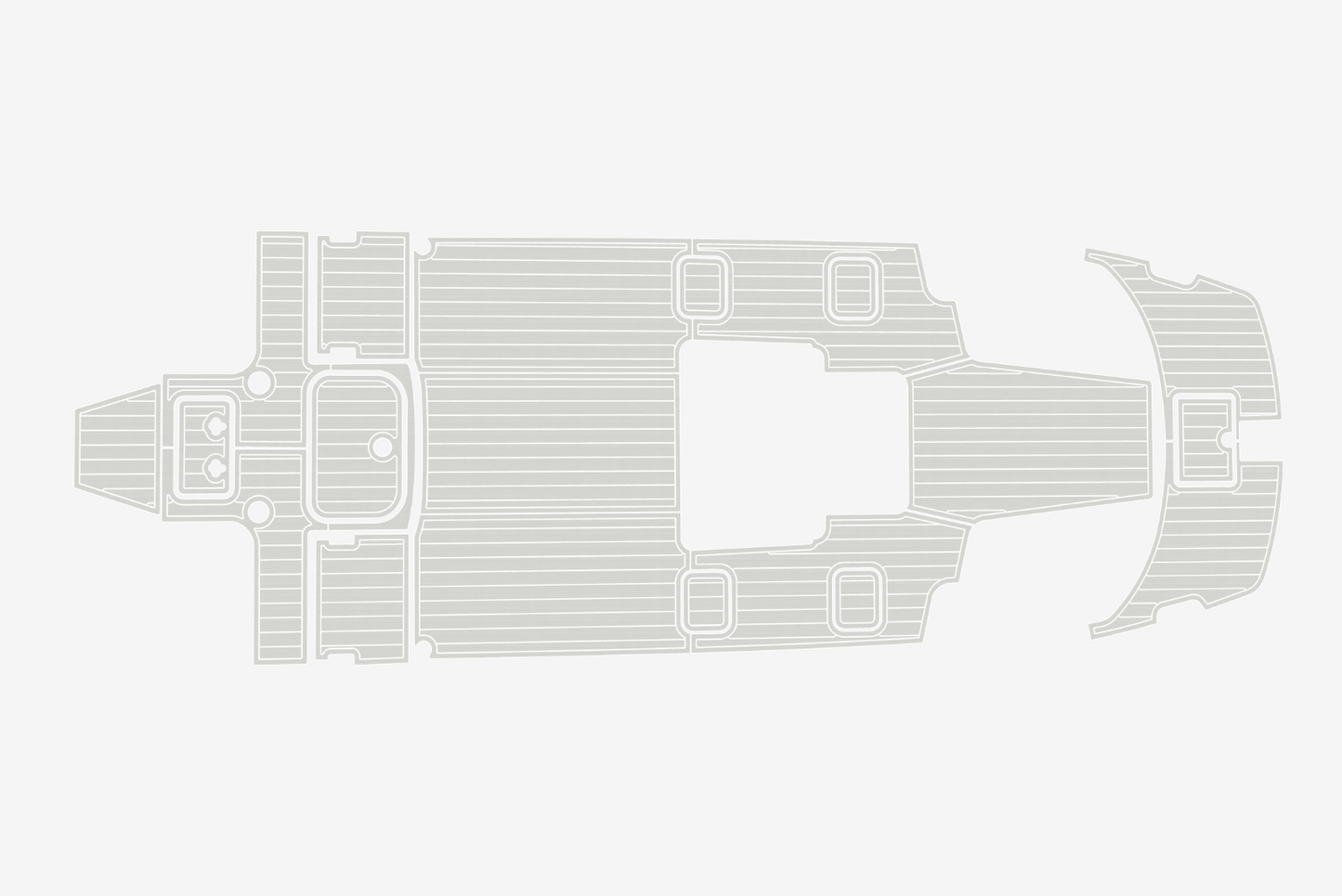 2013-2015 Carolina Cat 2300 CC Cockpit bow 1/4"6mm EVA Foam carpet marine floor