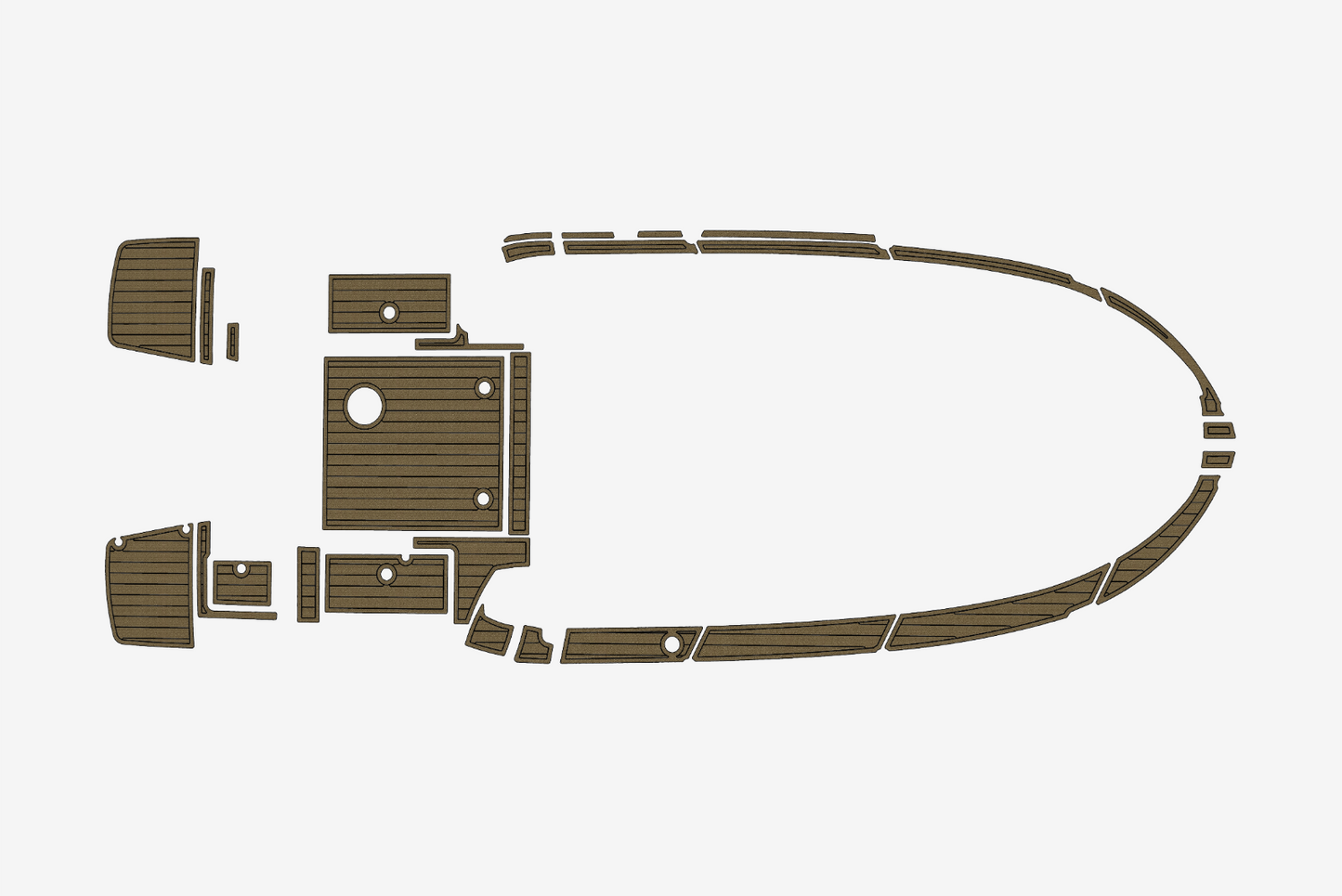 2022 Beneteau Antares 8 Cockpit SP BOW 1/4"6mm EVA foam faux MAT floor