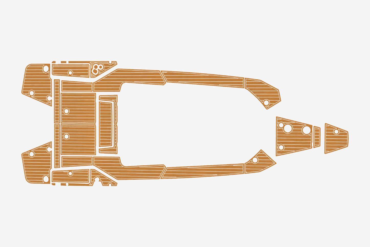 2021 Axopar 28 Cockpit Swim platform 1/4"6mm EVA Foam floor