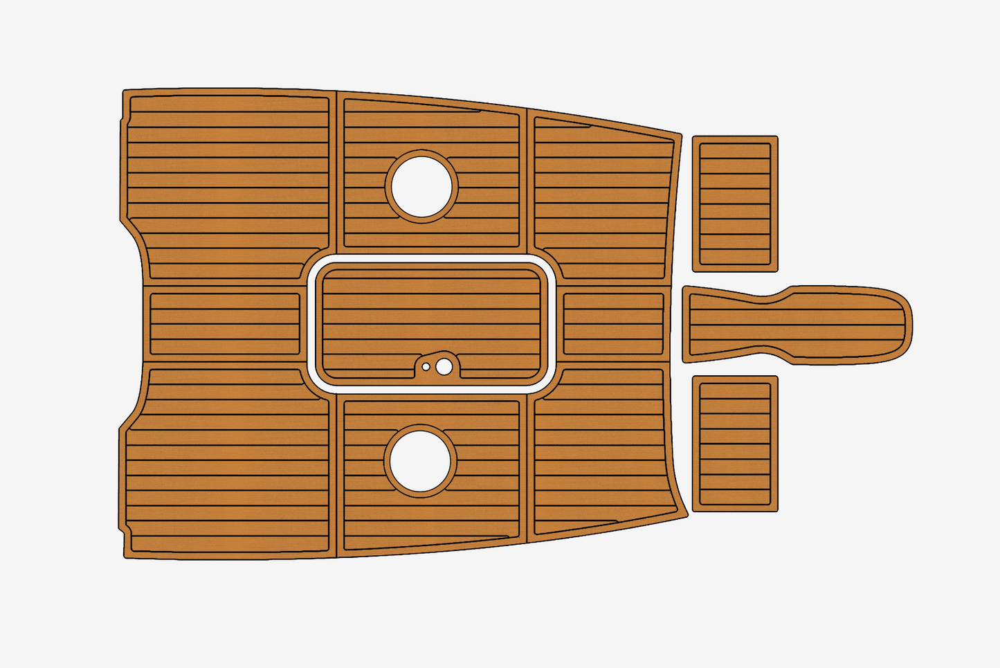2014 Bayliner 185 BR Anti-slip mat Custom EVA marine deck flooring