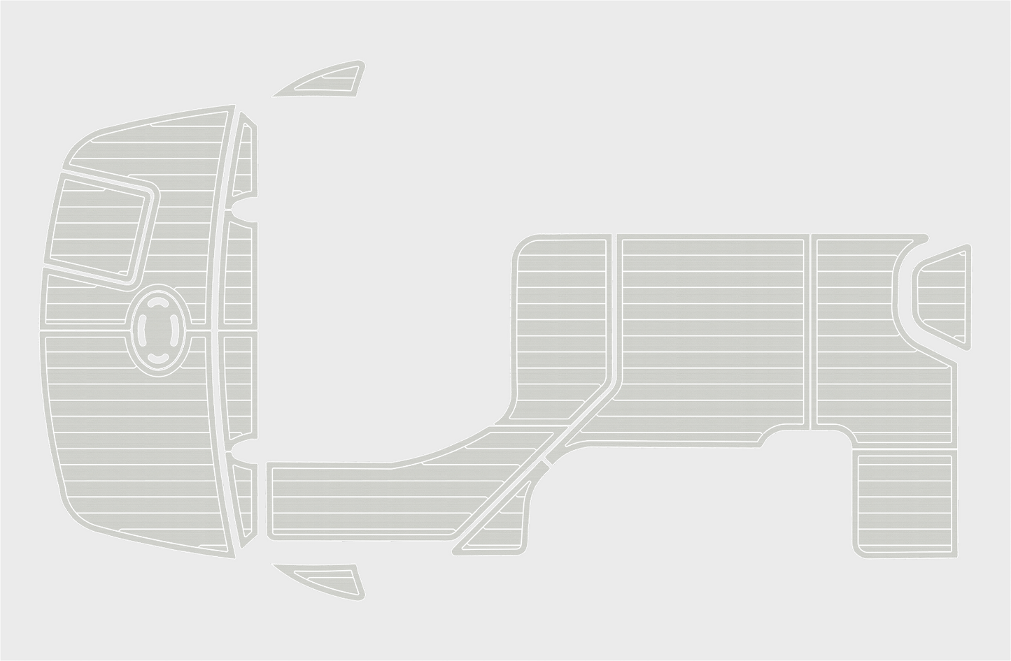 2010-2015 Sea Ray 305 sundancer Cockpit Swim platform 1/4"6mm EVA foam mat floor