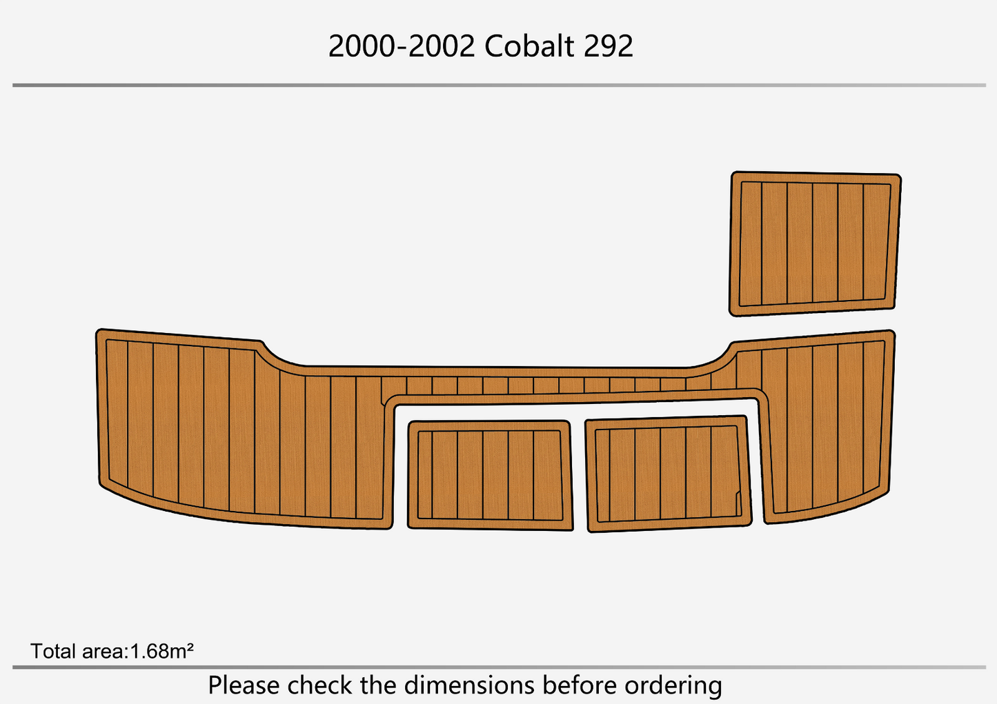 2000-2002 cobalt 292 SP Swim platform 1/4"6mm EVA floor