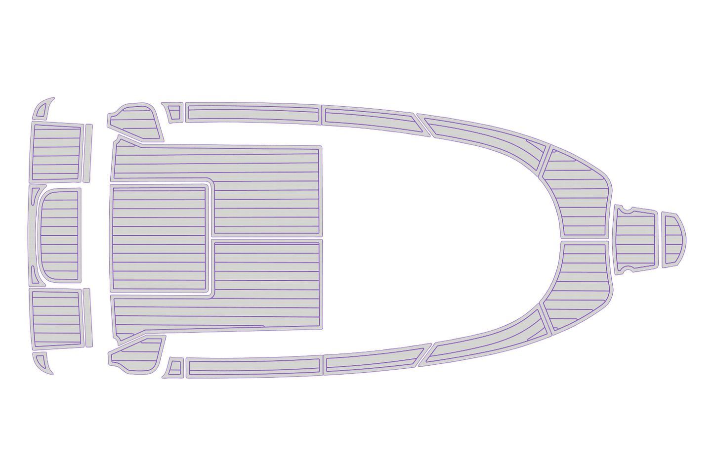 2010 Aquador 21 WAS Cockpit Swim platform bow 1/4"6mm EVA foam faux floor