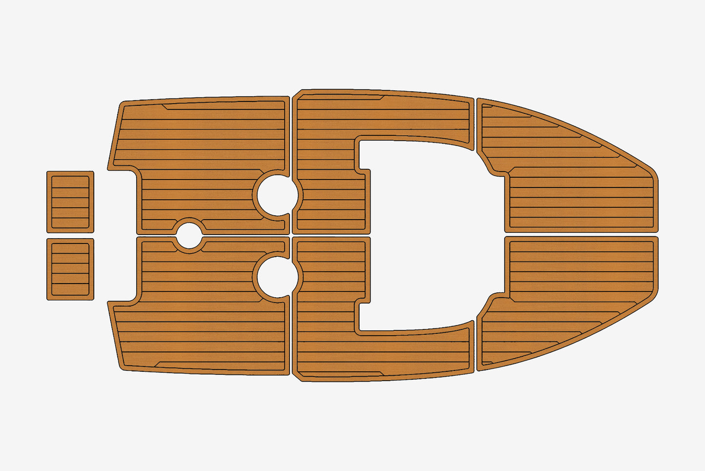 Dubhe Arena 500 Open Marine teak deck EVA Foam Boat flooring