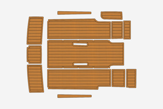 2002-2004 Formula Fastech Cockpit Swim platform 1/4" 6mm EVA faux teak mat Floor