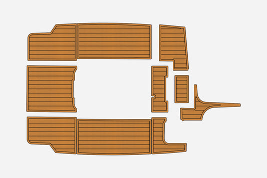 2002 Mastercraft 190 Anti-slip mat Custom EVA faux teak marine flooring