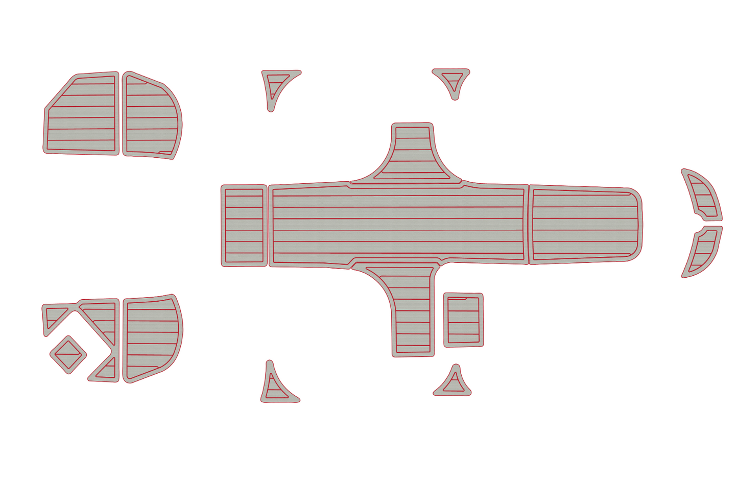 2013-2022 Bayliner element e16 Cockpit Swim platform 1/4" 6mm EVA faux mat Floor