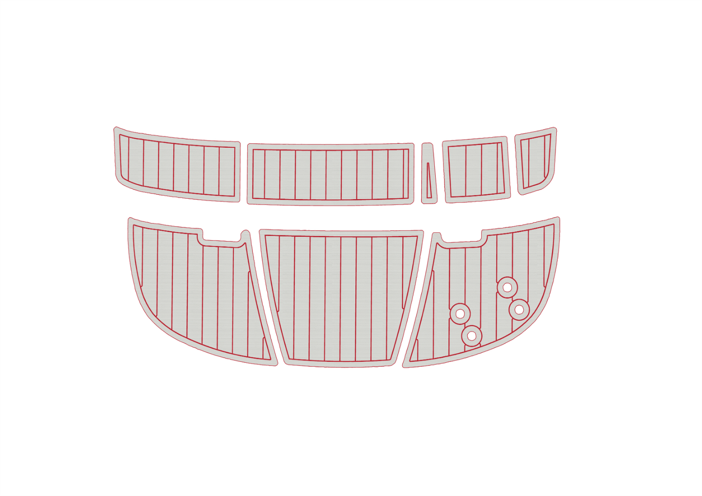 2009-2014 Bayliner 185 Flight Anti-slip mat Custom EVA marine deck flooring