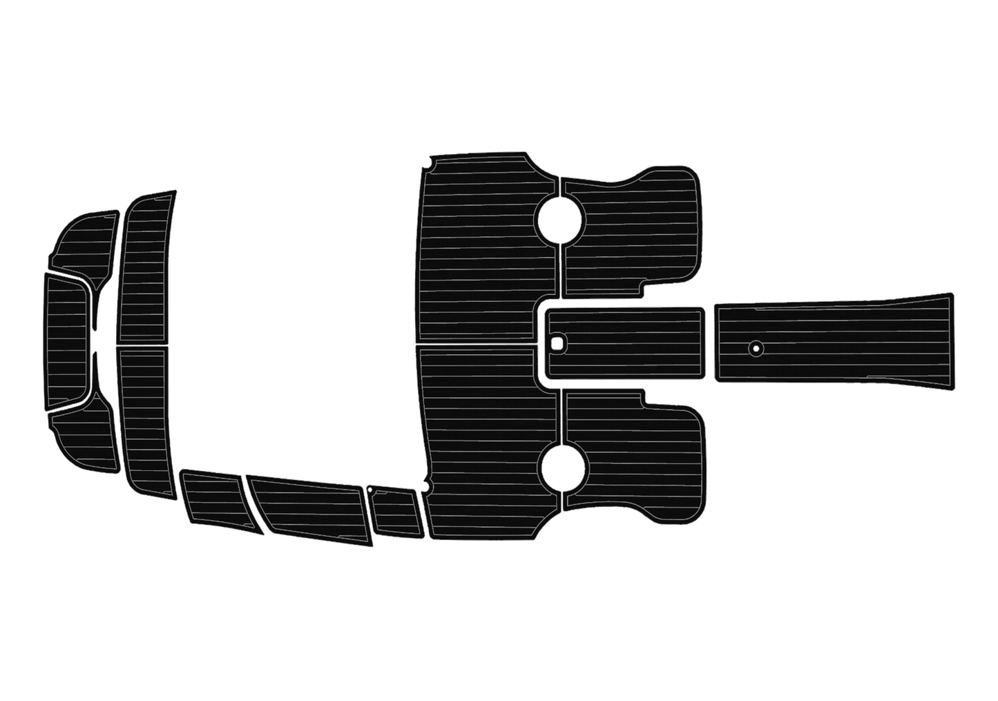 2011-2016 cobalt 200 Cockpit Swim platform 1/4"6mm EVA foam faux mat floor