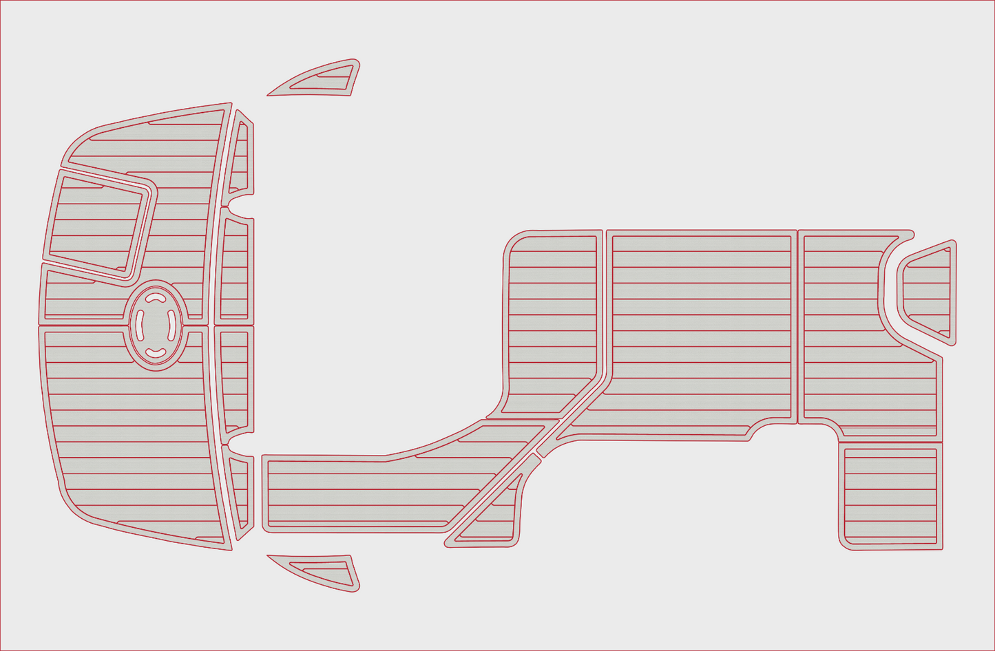 2010-2015 Sea Ray 305 sundancer Cockpit Swim platform 1/4"6mm EVA foam mat floor